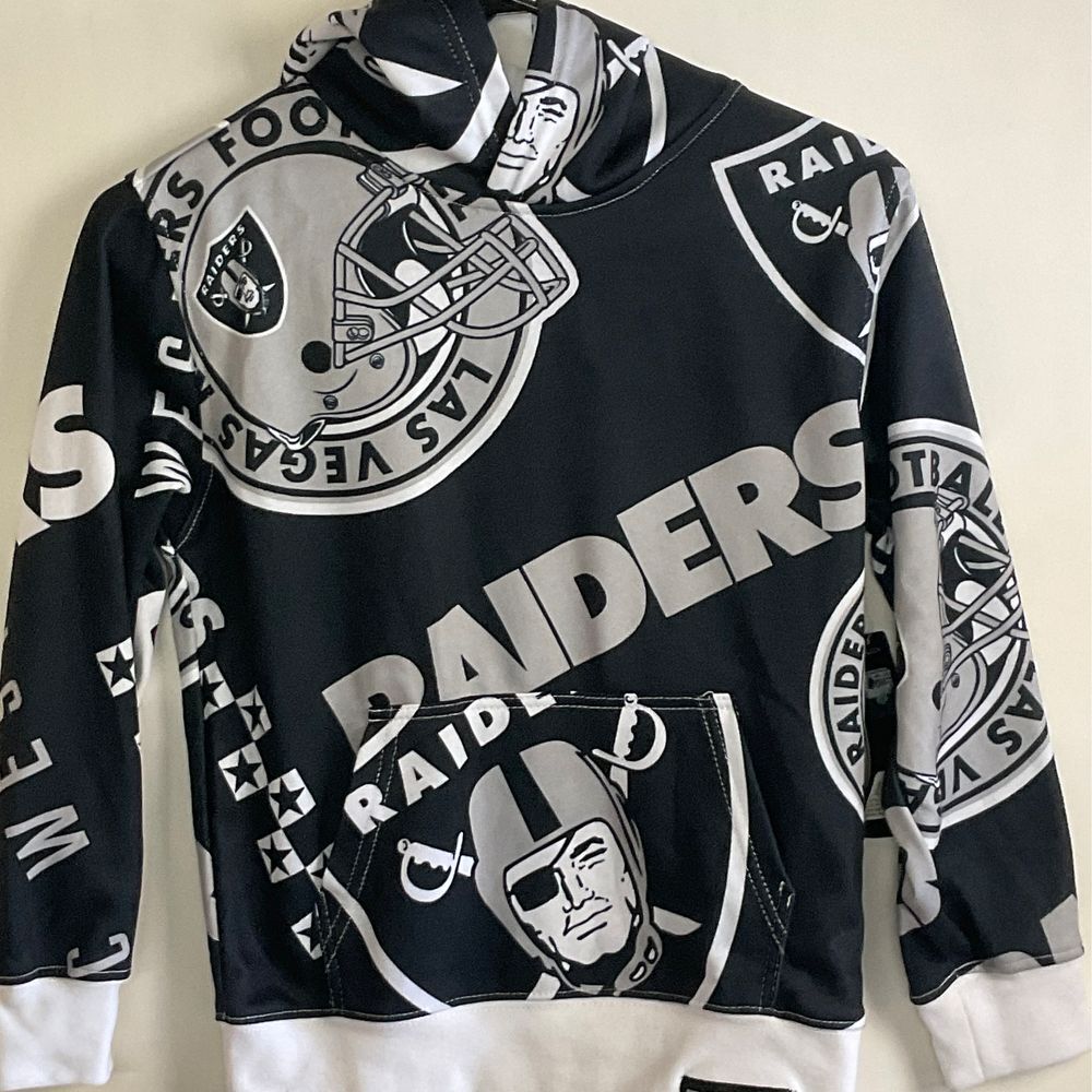 Raiders Hoodie Boys Small 8 Football Sweat‎ Shirt NFL